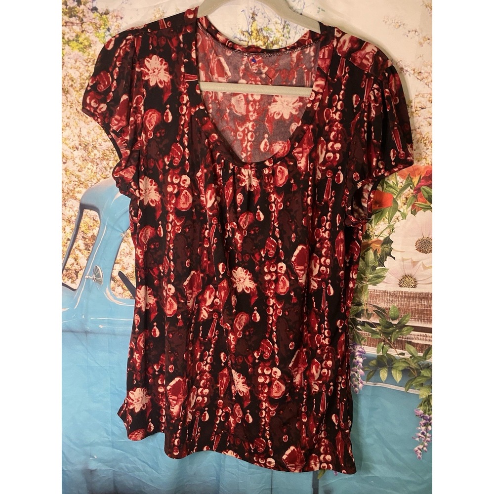 Womens short sleeve blouse size small‎